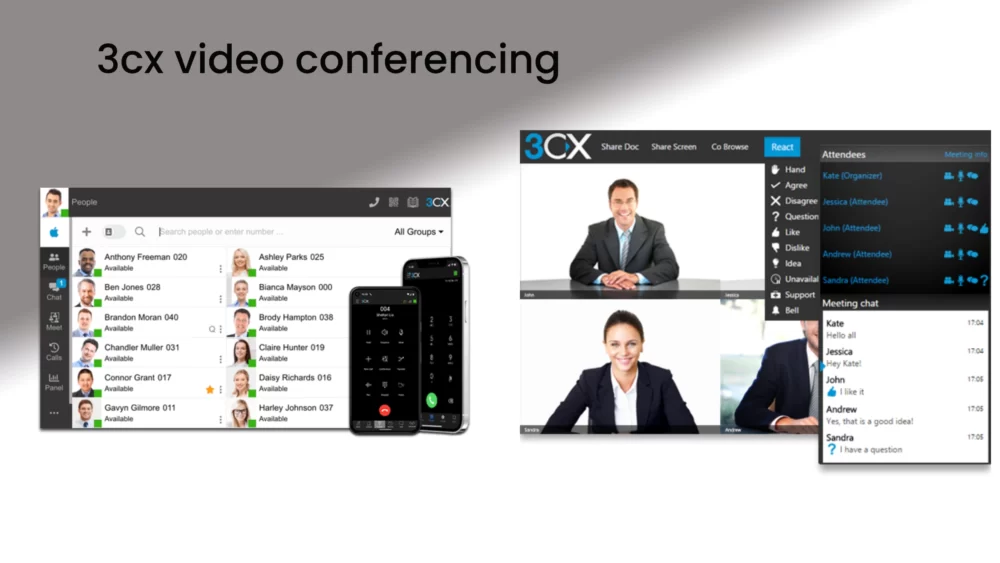 3cx video conferencing